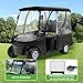 Golf Cart Enclosures 2/4 Passenger for Club Car DS Precedent, Golf Cart Cover for 2/4 Person, with Roll-Up and Removable Windshield 600D Oxford Rain Cover All Weather Outdoor Protection