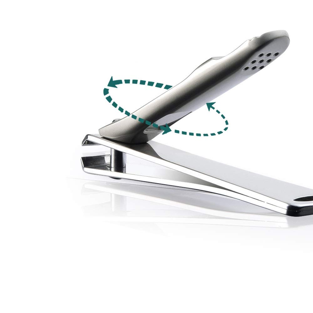 XIANGFAZJD Cortauñas Clippers de uñas para Adultos/Acero Inoxidable Clippers de uñas Negras de Acero Inoxidable de Acero Inoxidable de Acero Inoxidable Tijeras de Tijeras de Tijeras
