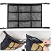Net De Stockage De Plafond De Voiture, Réglable De La Cargaison De Cargaison De Toiture De Voiture De Voiture Double Couche Avec Fermeture À Glissière, Élégant Élastique Suv Suv Vue Du Stockage De