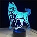 Produktbild Bulldog Pudel Jack Russell Terrier Rottweiler Dobermann Hund Stil Nachtlicht 3D LED USB Tischlampe Kinder Geburtstagsgeschenk Nachtzimmer Dekoration