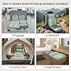 SOARSAIL 4 Piece Compression Packing Cubes for 3–7 Day Travel, Lightweight Travel Organizers with Breathable Mesh, Double-Zipper Packing Cubes for Carry-On & Suitcases (Light Green) #5