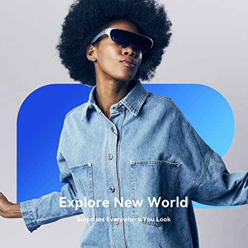 Rokid Air Ar Glasses Augmented Reality Wearable Tech Headsets Smart Glasses For Movie Video Display,Myopia Friendly Portable Massive Screen With 1080P Oled Dual Display,43°Fov, 55Ppd #TOP7