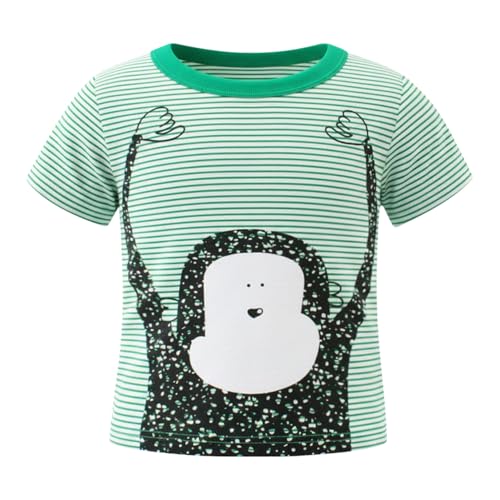 Image of DEEKEY Toddler Boys Shirts Short-Sleeve Little Kids t Shirts Boys' Tops, Tees & Shirts Graphic TEE Age for 2-7 Years 4-Pack