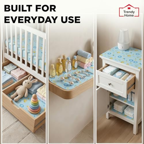 Image of Trendy Home Anti-Slip Mat 45 cm x 5 m for Drawers, Fridge & Shelf Liners | Printed Design, Non-Slip, Food Grade EVA, Washable Kitchen Mat, Ducky Treats