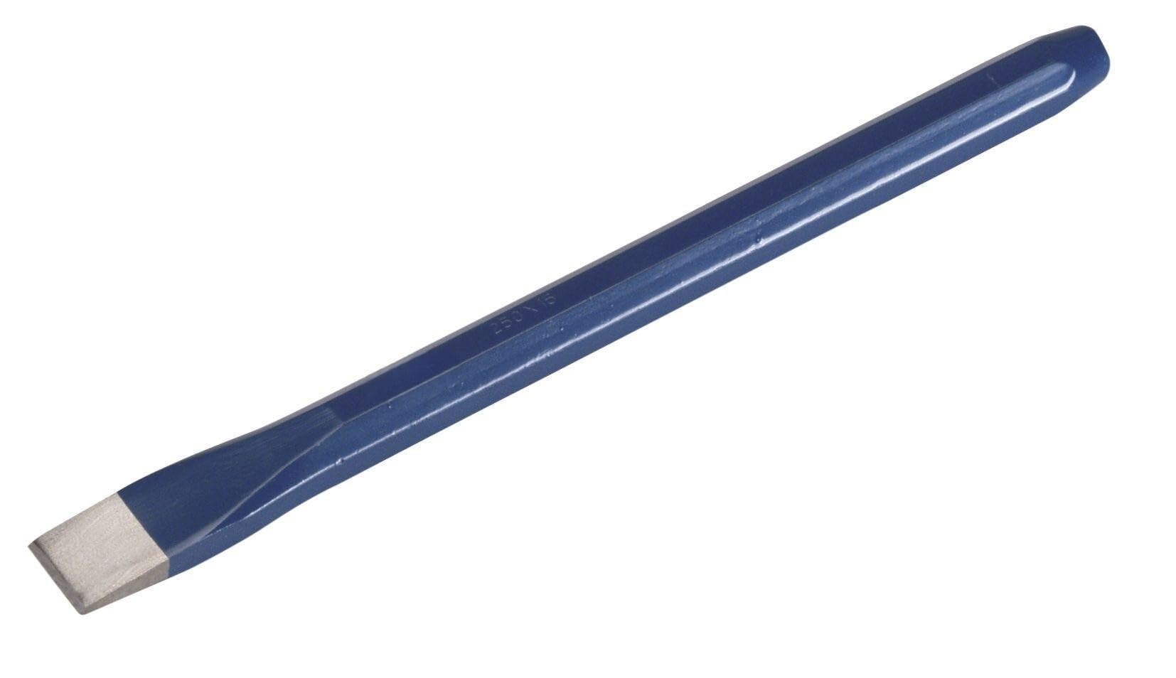 Cincel de construcción 400x18 mm, acero templado, mango ergonómico, ideal para picar, tallar y dar forma a materiales en obras.