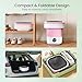 Portable Washing Machine - 16L Mini Foldable Washer with Spin Basket, 3 Cleaning Modes & Deep Cleaning for Small Clothes, Collapsible Laundry for Apartment, Home, Hotel and Travel (Pink)