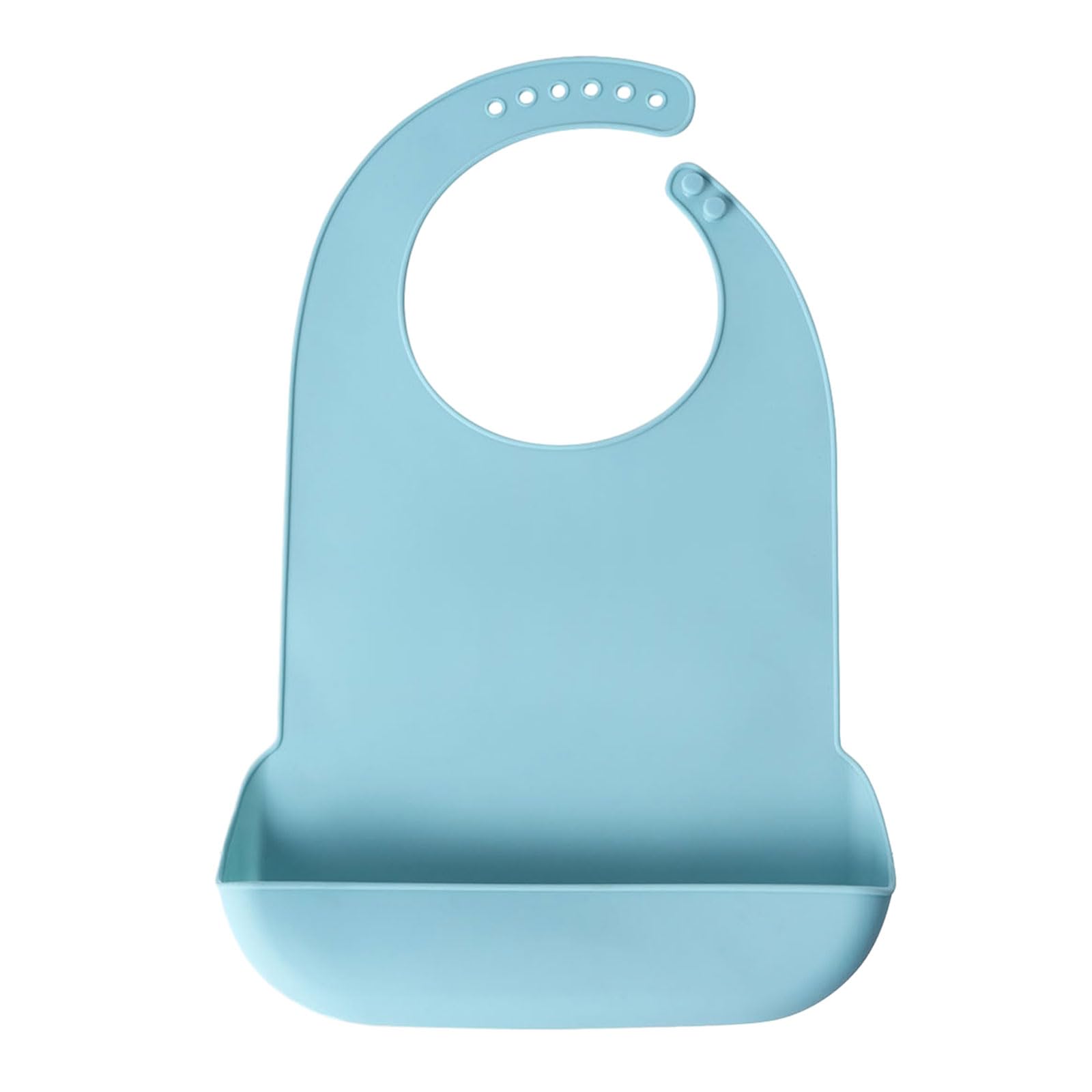 Hredyqw Food-grade Silicone Adult Bib Waterproof Burp Cloth with Food Catcher Part 3D Elderly Feeding Apron