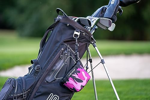 Image of Club Scrub Golf Club and Golf Ball Cleaning Bag, Waterproof Clean Face Technology Liner, Detachable Clip, Machine Washable, Cleans Club Grooves, Dry Exterior (Neoprene or Microfiber Option Available)