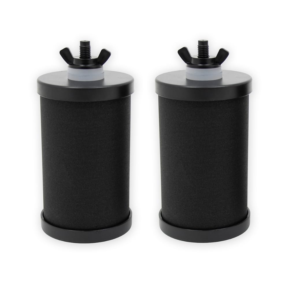 Cartuchos filtrantes para agua - 2 unidades - Filtran bacterias y cloro - Agua potable limpia en cualquier lugar - Compatibles con todos los filtros de agua Eaupure