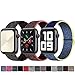 Produktbild SSEIHI Kompatibel mit Apple Watch Armband 38mm 40mm,Soft Sport Loop Leichter Atmungsaktiver Nylon Armband Für die iWatch Serie 5/4/3/2/1, Sport+, Edition,Black/RedBlack/Alaskan Blue