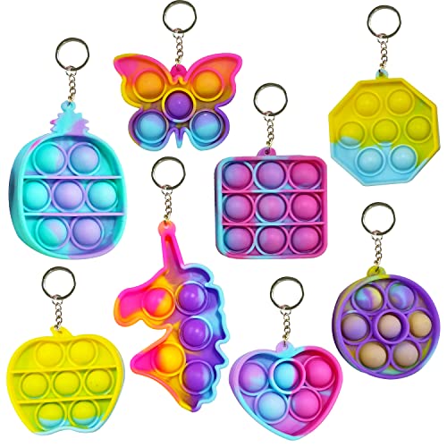 Party Propz Pop It Pop Keychain – Return Gifts For Birthday Party For Kids | Pop It Keychain Fidget Toys For Kids | Stress Relief Bubble Key Ring For Rs. 229 @ 62 %