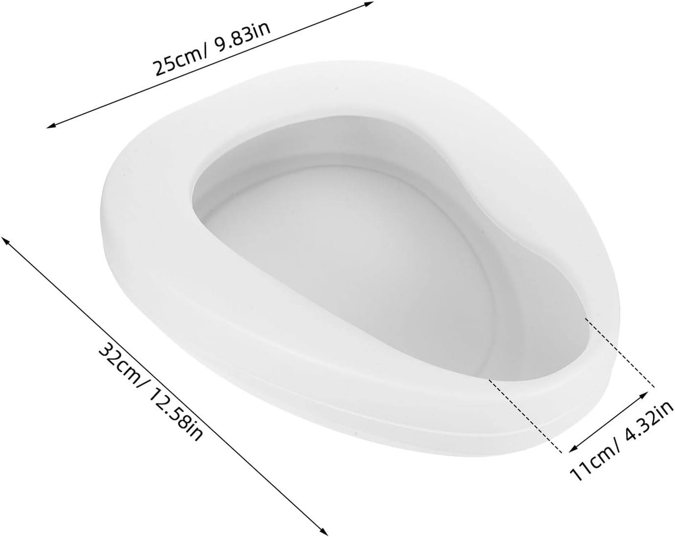 Portable Bedpan for Elderly Women Plastic Urine Bottle and Pee Bucket Ergonomic Bedside Toilet Seat for Bedridden Patients Suitable for Hospital and Home Care Leak-Resistant Design