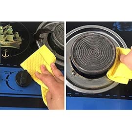 Sold_By_Cheapnwork Reusable Cleaning Cellulose Sponge Cloths Absorbent Wipes Clean Kitchen Car Dish Eco-Friendly Dishcloth Hand Towel Auto - 1pack (5pcs) - Non Vacuum