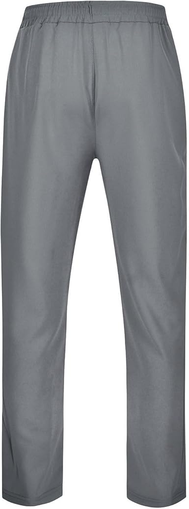 Pantalons De Survêtement Pour Hommes Pantalons Sport Longue Jogging En Tricot Ample Pantalon à Jambes Larges Pantalon D'entraînement De Basket-Ball Avec Cordon Taille élastique Gris S