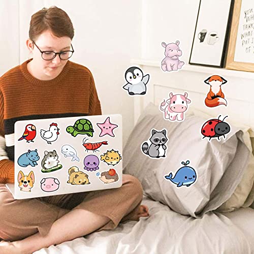 200Pcs Cute Animal Stickers For Kids Water Bottle， Waterproof Vinyl Stickers For Laptop Phonecase Skateboard Helmet, Cute Animal Decals For Kid Teens Girls Boys #TOP5