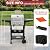 2 Burner Propane Gas Grill, 24000 BTU BBQ Grill with Lid, Foldable Side Tables & Wheels, Portable Outdoor Grill for Backyard, Patio, Camping & Tailgating
