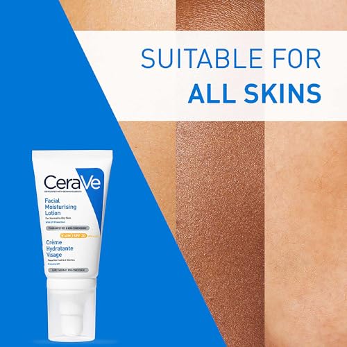 CeraVe AM Facial Moisturising Lotion SPF30 with Ceramides for Normal to Dry Skin 52ml - Image 9