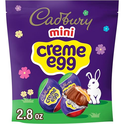 CADBURY MINI CREME EGG Chocolate with Fondant, Easter Candy Bag, 2.8 oz