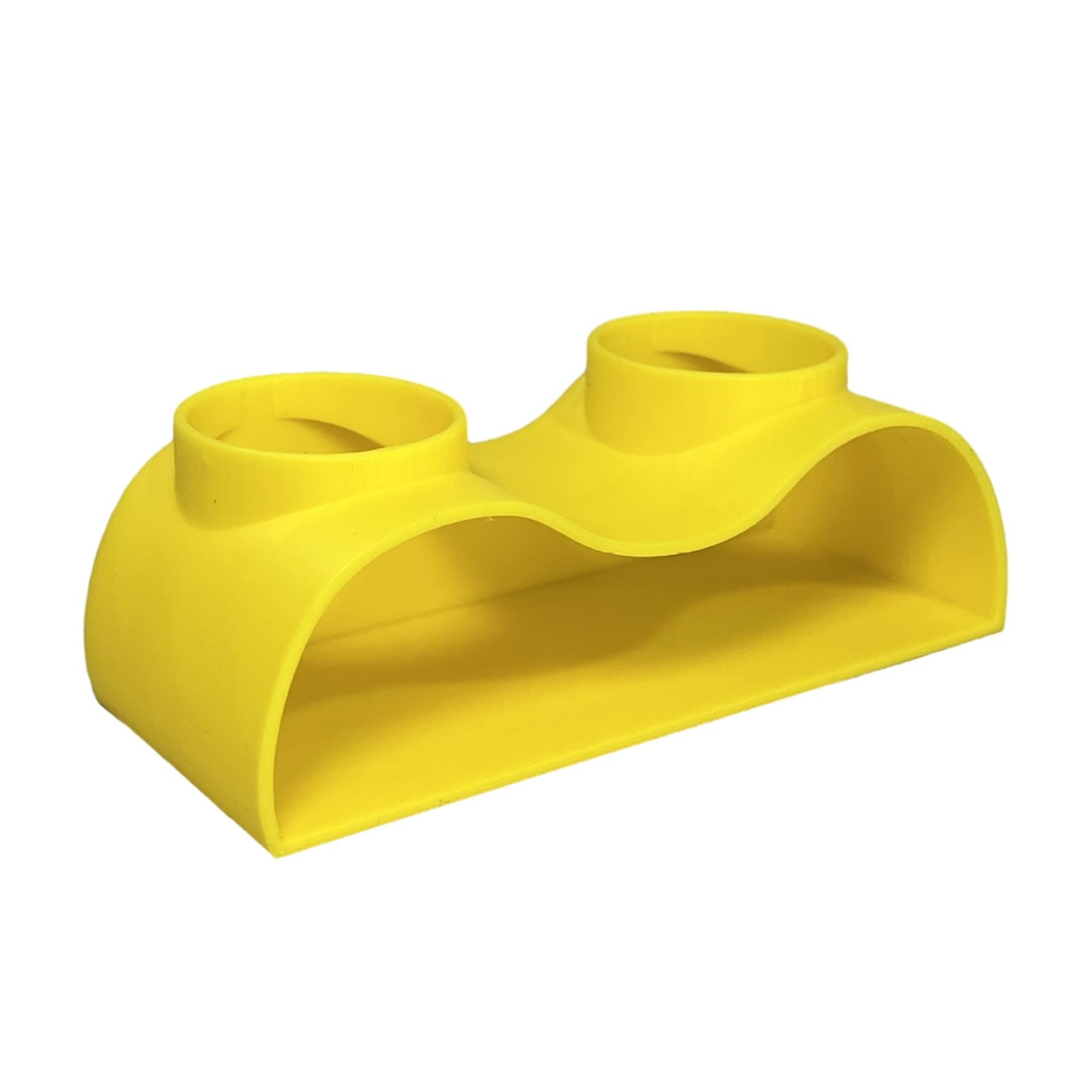 sugerou Aquarium Tunnel Decoration with PLA – Fish Tank Cave Hideout for Betta Loach Shrimp, Safe Substrate Hiding Spot for Small Aquariums (12x5x4.2cm) Yellow