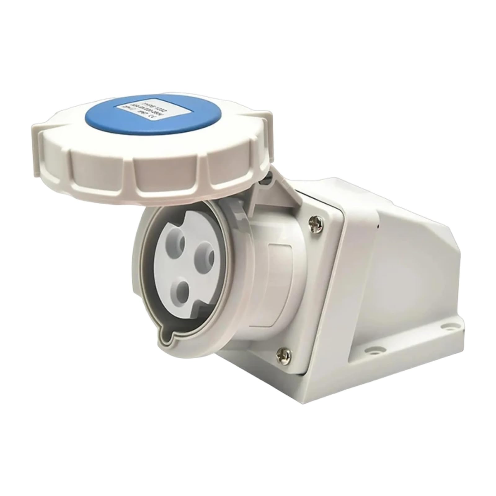 Enchufe industrial IP67 32A con montaje de superficie para máxima seguridad en 380V