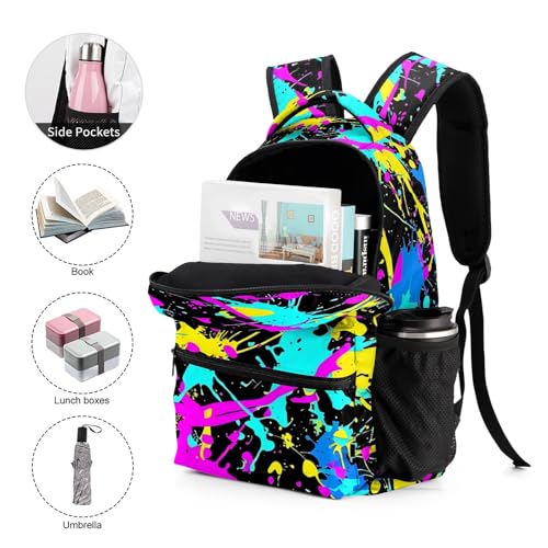 Homieblanket Neon Backpack for Kids Girls Boys, 17 in Bookbag by Homieblanket - Used condition - Image 4