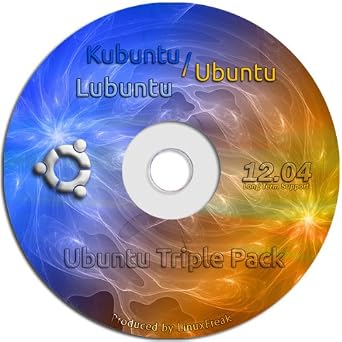 Ubuntu Linux 12.04 Three Pack - Ubuntu 12.04, Kubuntu 12.04, and Lubuntu 12.04 on One DVD