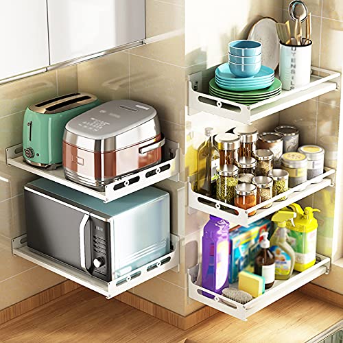 Estante de almacenamiento de cocina en acero inoxidable satinado duradero 7