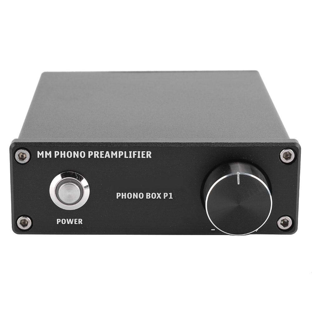 Bewinner PP500 Phono Vorverstärker - Mini Verstärker Für Plattenspieler Mit 12V Netzteil