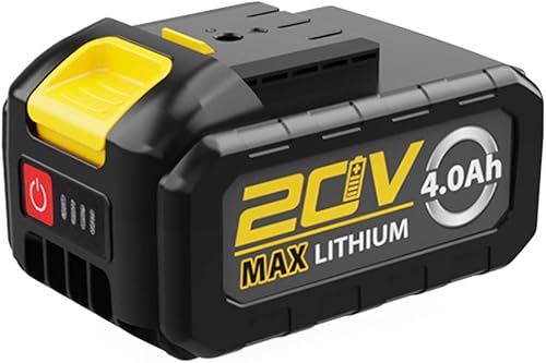 Somorei 1 paquete de batería de 20V-4AH solo para soplador de hojas inalámbrico YS-750 de 500 CFM, repuesto para soplador potente, solo batería