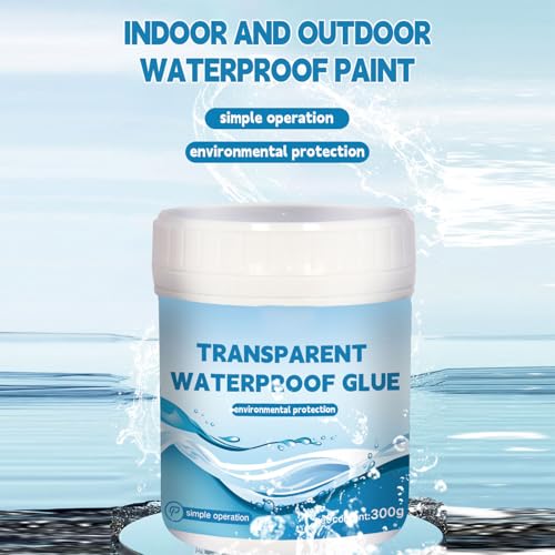 Colle transparente imperméable 300g - Agent imperméabilisant invisible anti-fuites