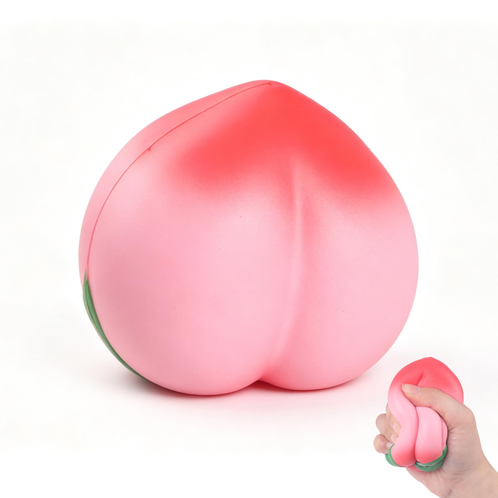 Anboor Peach Squishies Toys Fruit Foam Slow Rising Squishys Scent Food Fruit Squeeze Toy ADHD Stress Relief for Kids Adults