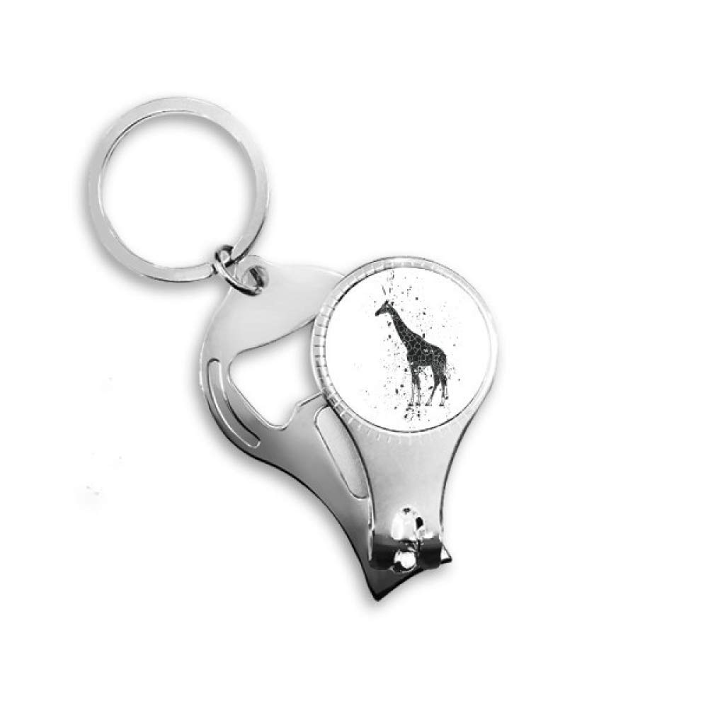 Porte-clés Girafe noir et blanc pour ne plus perdre son trousseau de clés de voiture