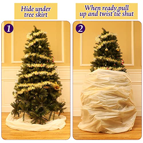 Bolsa de eliminación para árboles de Navidad impermeable de 108 pulgadas 5