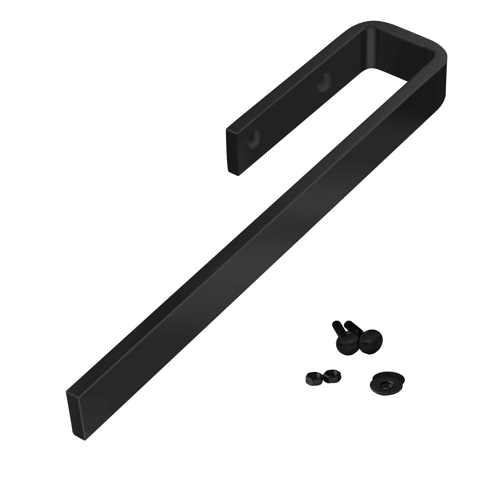 SOTECH PELI Towel Rail for Cupboard Mounting Solid Black Anodised Length 325 mm Height 30 mm Width 65 mm BA 64 mm