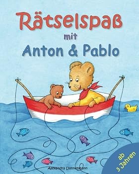 Paperback Rätselspaß mit Anton und Pablo. Rätseln, Suchen, Vergleichen und Zählen. (German Edition) [German] Book