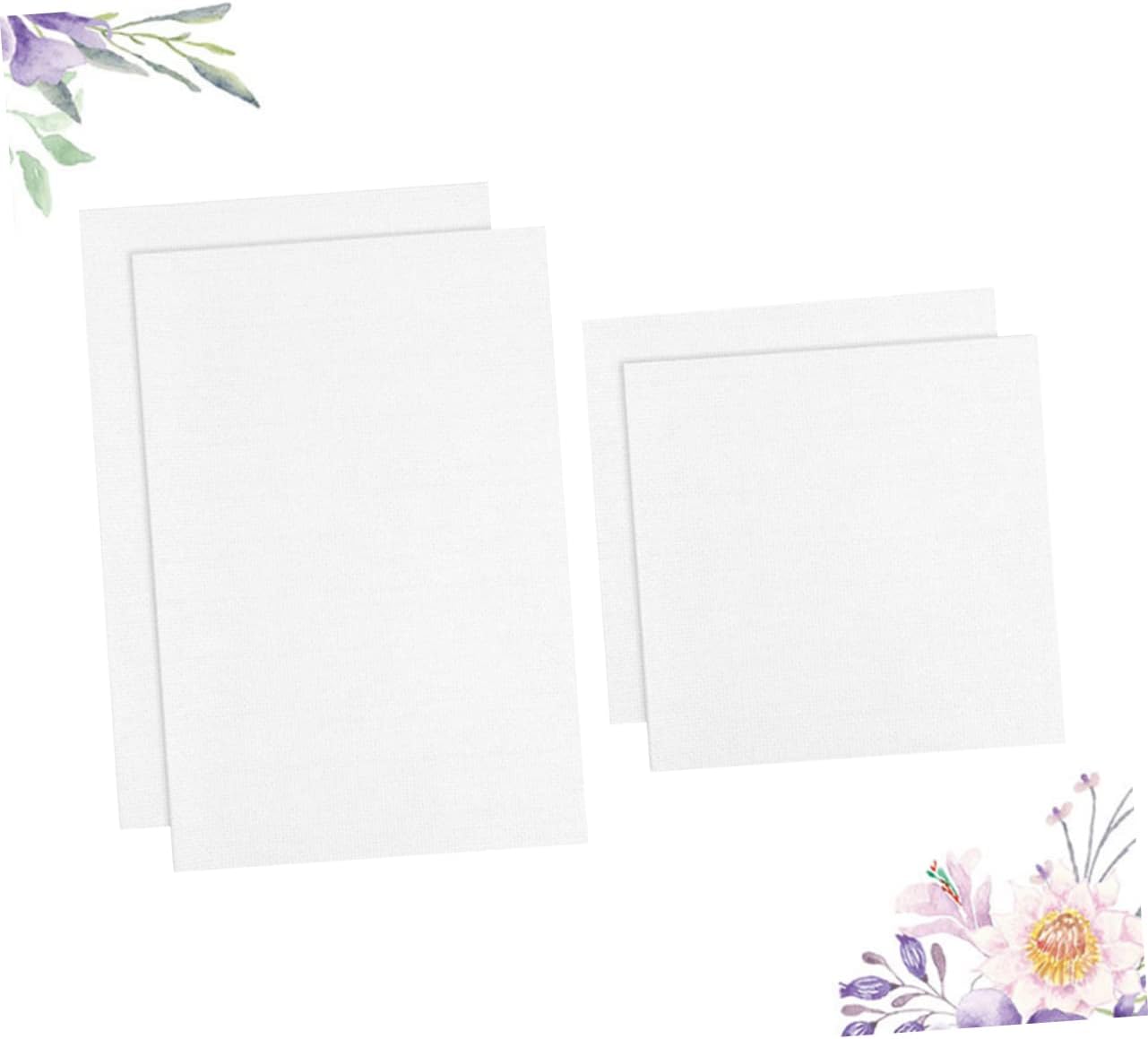 NUOBESTY 12pcs DIY Cross-Stitch Cloth Embroidery Fabric Canvas Cotton Needlework Material for Boys and Girls Adults