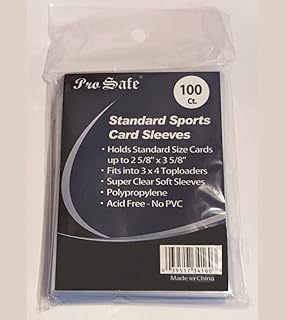 (1,000 Count)Pro Safe Standard Soft Sports Card Sleeves 2-5/8