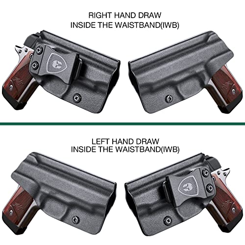 Kimber Micro 9Mm Holster, Iwb Kydex Holster Fits: Kimber Micro 9 Pistol - Not Fit Kimber Micro 10Mm & .45, Inside Waistband Concealed Carry, Adj. Cant & 'Posi-Click' Retention, Right Hand #TOP1