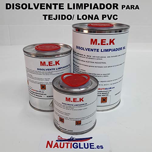 NAUTIGLUE MEK Disolvente Limpiador para Tejido de PVC (500 mililitros) Cover