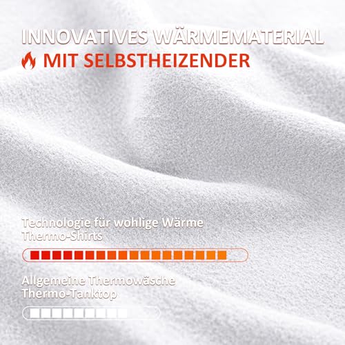 Totatuit Damen Unterhemden Thermo Warme Tank Tops Ärmellos Unterwäsche Basic Thermoshirt Fleece Sleeveless Oberteil Baumwolle Base Layer für Winter