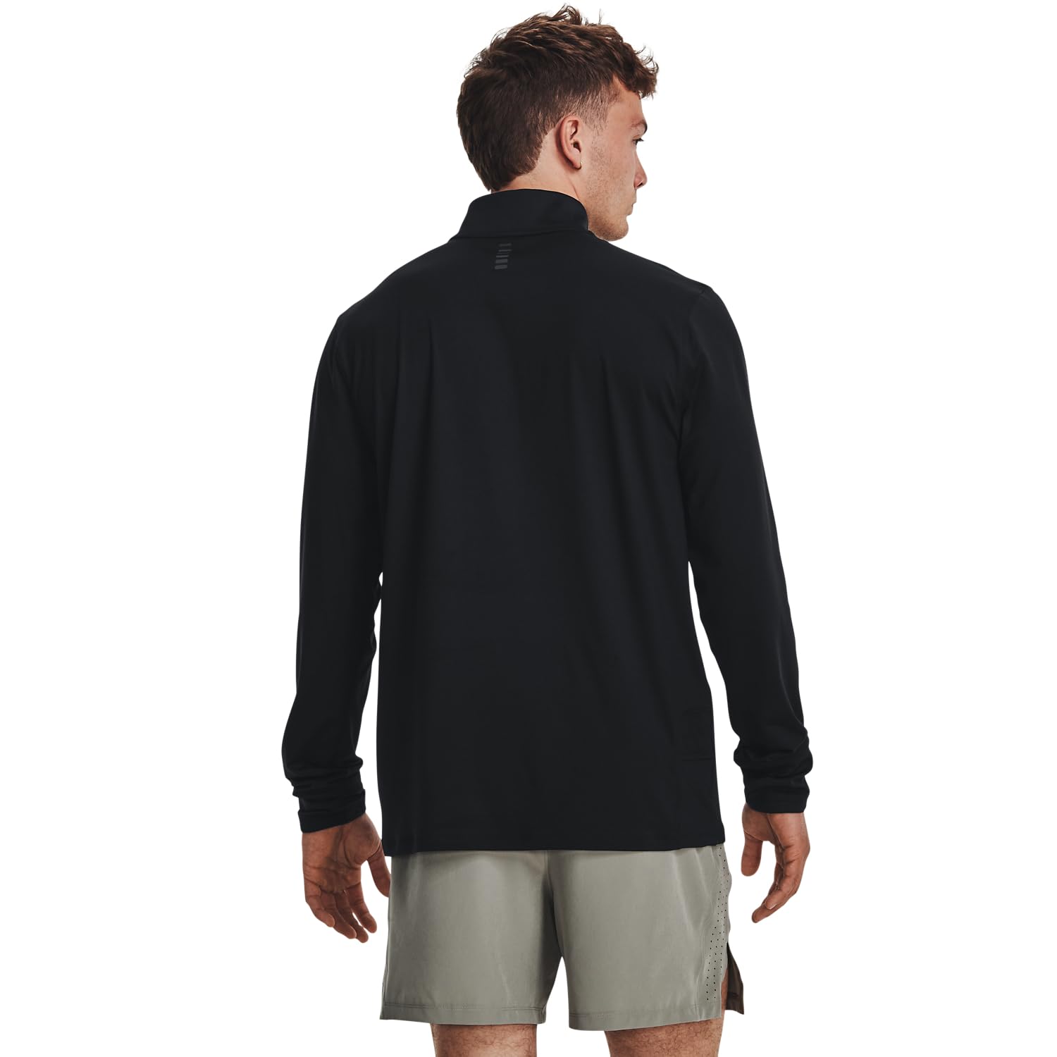 Under Armour Qualifier Run 1/4 Zip Maillot de Course Hommes Black