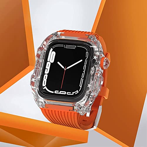 Correa transparente Apple Watch de 49mm VELORE con kit de funda protectora Rm Mod 2