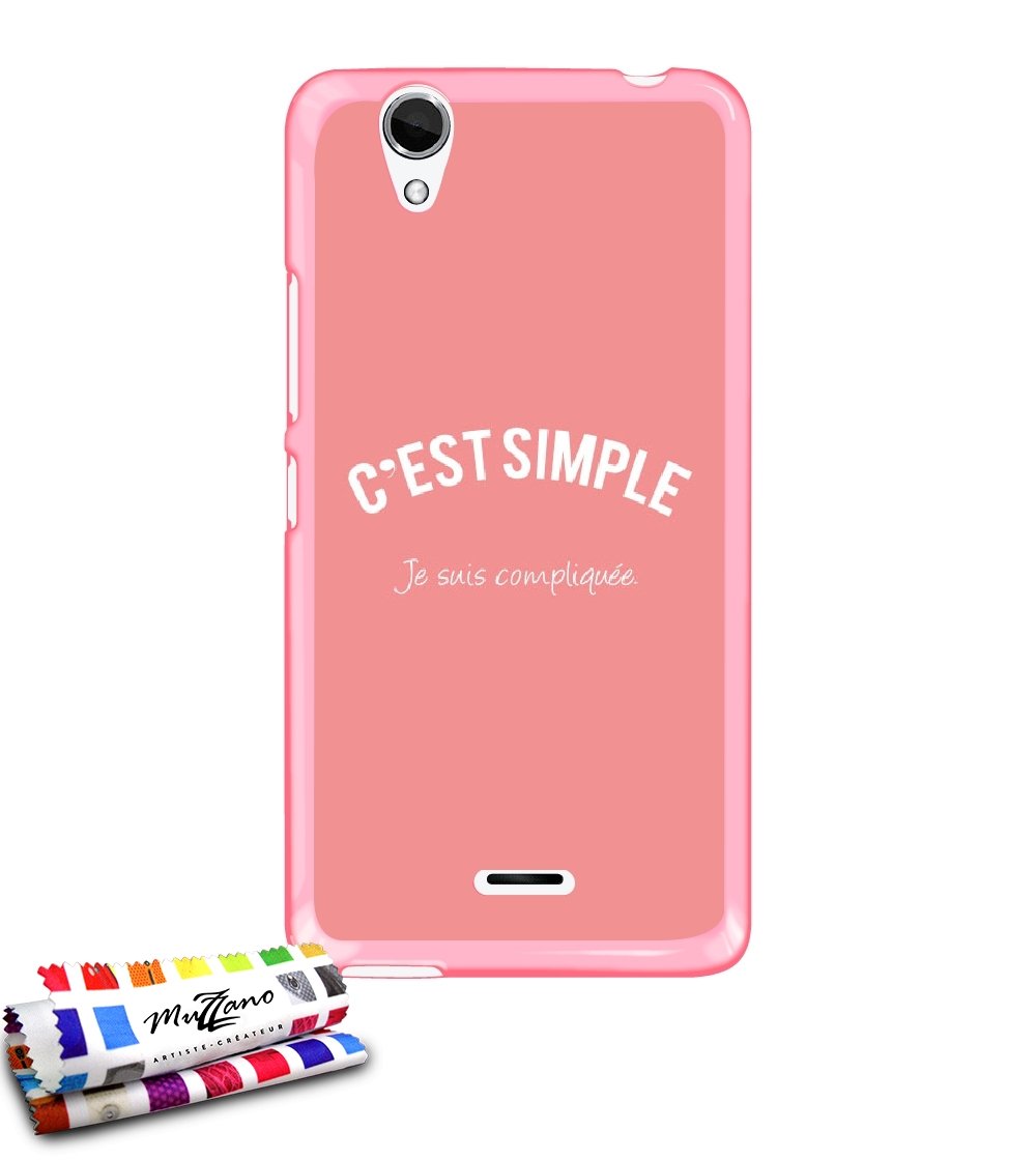 Coque Wiko Birdy rose souple avec stylet de protection - 2