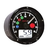 KOSO BA035K00 Black TNT-01 Multifunction Speedometer
