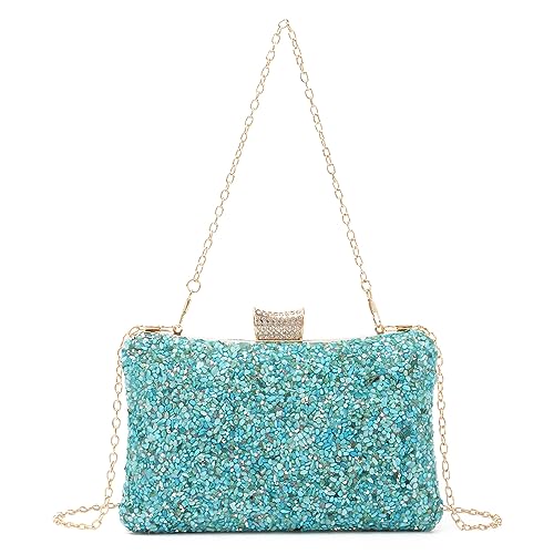 Syrads Vintage Embrague Noche Bolsos Cena Bolsas Damas Pures Boda Fiesta Bolso Monedero,Verde