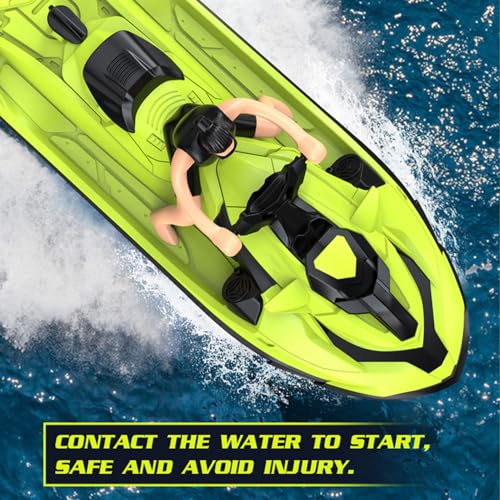 Bateau télécommandé rapide pour s'amuser en famille à la piscine - 2