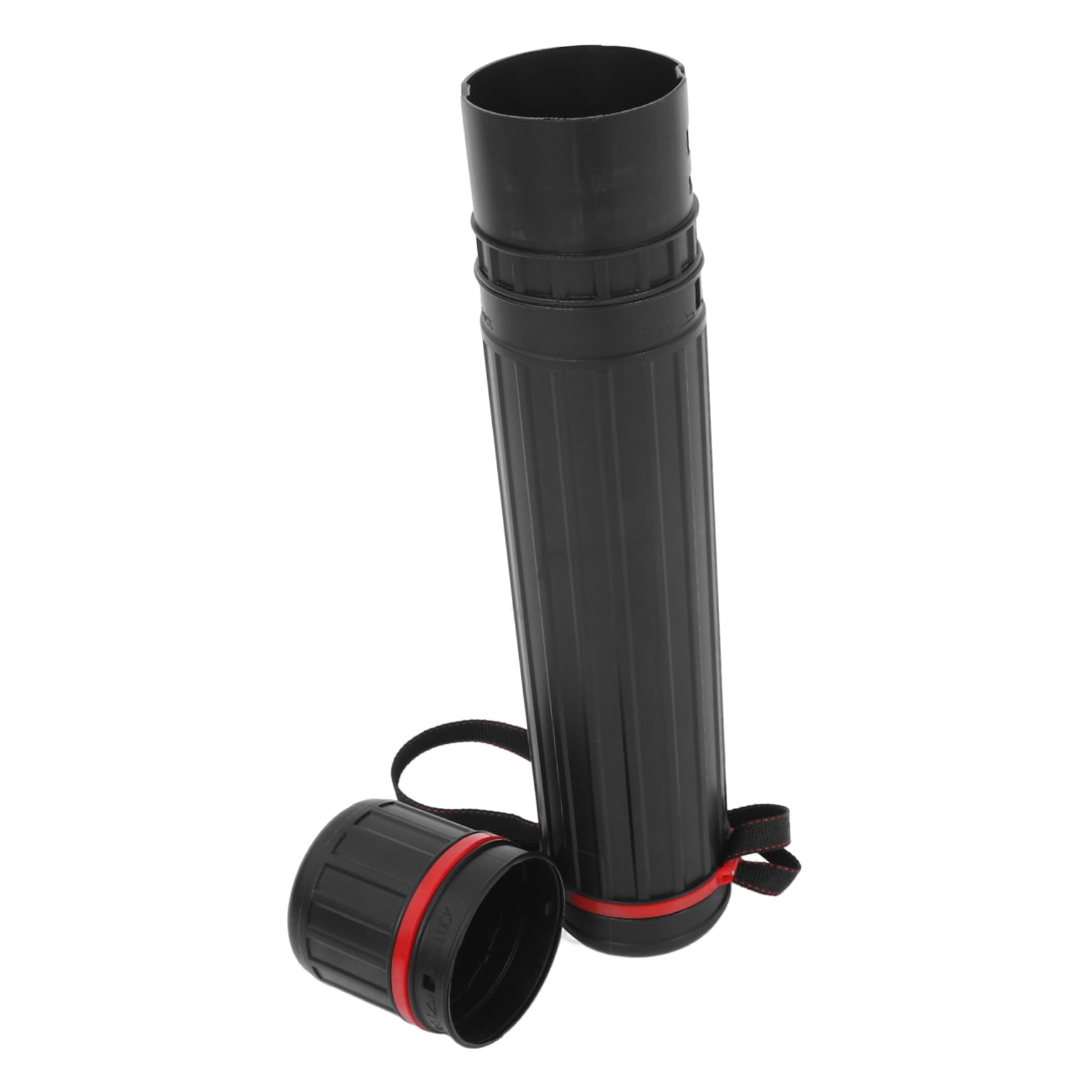 Operitacx Sturdy Plastic Extendable Poster Tube Blueprint Storage Artwork Tube Mailing Wrapping Tube Drawing Transport Black Circular Storage