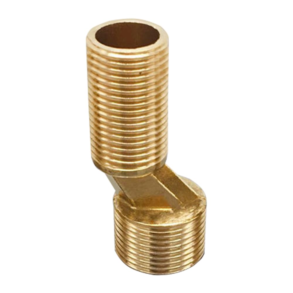 6cm Thread Extended Bathtub Adapter,Bend Corner Faucet Adapter Solid Brass Adapter Faucet Adapter Adjustable Reducer Curved Leg Kitchen Sink Adapter Fitting