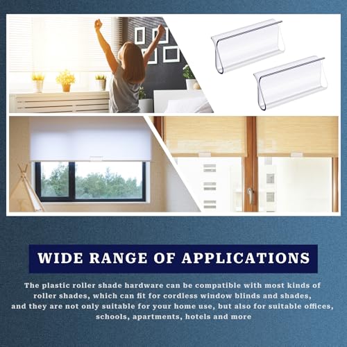 Vin Beauty 542990_4_M02AFCXP 2 Pcs Roller Window Shades Clear Plastic Hem Grip Window Shade thumb #5
