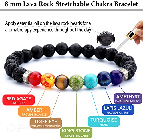 7 Chakra Necklace And Bracelet Set For Women & Men Orgone Healing Pendant With Adjustable Cord – Chakra Necklace And Bracelet Jewelry Set For Spiritual Healing #TOP4